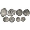 Image 1 : Lot of 4 Mexico City, Mexico, small silver cobs: 4R 17(30-33)F; 1R Philip II assayer not visible; 1/