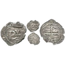 Mexico City, Mexico, cob 1/2 real, Philip III, assayer F at upper left, assayer oD below monogram, r