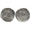 Image 1 : Lima, Peru, cob 8 reales, Philip II, assayer Diego de la Torre, P-8 (flat top) to left, (*-oD) to ri