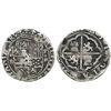 Image 1 : Lima, Peru, cob 2 reales, Philip II, assayer Diego de la Torre, *-ii to left, P-oD to right.