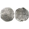 Image 1 : Potosi, Bolivia, cob 8 reales, Philip II, assayer B (3rd period).