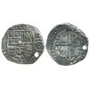 Image 1 : Potosi, Bolivia, cob 8 reales, 1629T, heavy-dot borders, denomination 8.