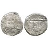 Image 1 : Potosi, Bolivia, cob 8 reales, Philip IV, assayer TR (large, mid-1640s).