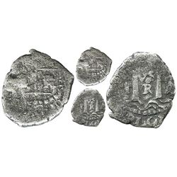 Potosi, Bolivia, 1/2 real, 1652E transitional, McLean Type IIc.