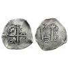 Image 1 : Potosi, Bolivia, cob 8 reales, 1655E, PH at top.
