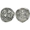 Image 1 : Potosi, Bolivia, cob 8 reales, 1657E, PH at top.