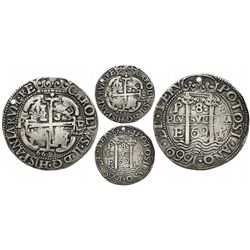 Potosi, Bolivia, cob 8 reales Royal, 1669E.