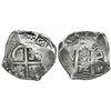 Image 1 : Potosi, Bolivia, cob 8 reales, 1672E, unique error with 2 of date rendered as "Z" (sideways N punch)