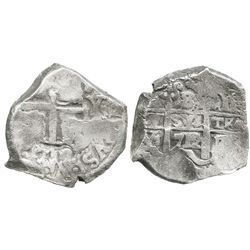 Potosi, Bolivia, cob 8 reales, 1712Y.