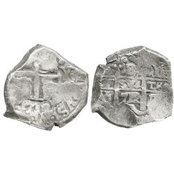 Potosi, Bolivia, cob 8 reales, 1712Y.