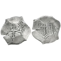 Potosi, Bolivia, cob 8 reales, 1718Y.