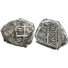 Image 1 : Potosi, Bolivia, cob 8 reales, 1743C, edge cut (23.5 grams).