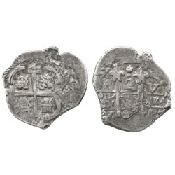 Potosi, Bolivia, cob 2 reales, 1682V.
