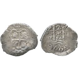 Potosi, Bolivia, cob 2 reales, 1684V.