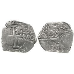 Potosi, Bolivia, cob 2 reales, 1697VR.