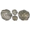 Image 1 : Potosi, Bolivia, cob 1/2 real, (1656), one-year type with cross on both sides.