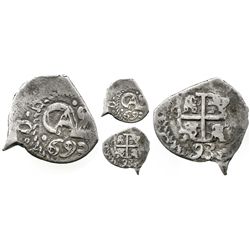 Potosi, Bolivia, cob 1/2 real, 1693.