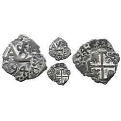 Potosi, Bolivia, cob 1/2 real, 1694.