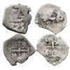 Image 1 : Lot of 2 Potosi, Bolivia, cob 1/2R, Louis I, 1725 and 1726.