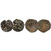 Image 1 : Lot of 2 Santo Domingo, Dominican Republic, copper 4M, Charles-Joanna, assayer F and oF.