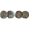 Image 1 : Lot of 2 Santo Domingo, Dominican Republic, copper 4M, Charles-Joanna, assayer F.