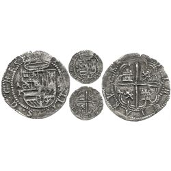 Panama, cob 1 real, Philip II, assayer oX, Proctor Plate Coin, very rare.