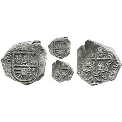 Cartagena, Colombia, cob 2 reales, Philip III (posthumous), no assayer, mintmark SF to left (1622),