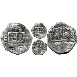 Cartagena, Colombia, cob 2 reales, (1)626(E), RN-(E) to right, very rare, from the Concepcion (1641)