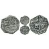 Image 1 : Bogota, Colombia, cob 2 reales, Philip IV, assayer A (1632-42), NR-A to left, denomination 2, lions