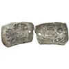 Image 1 : Guatemala, cob 8 reales, (17)48J, with sun-over-mountains countermark (Type II, 1838) on pillars sid