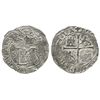 Image 1 : Seville, Spain, cob 1/2 real, Philip II, assayer Gothic D to right of monogram, legends transposed.