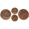 Image 1 : Buenos Aires, Argentina (National Bank), copper 20 decimos, 1827, rare error struck about 30% off-ce