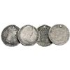 Image 1 : Lot of 2 Potosi, Bolivia, bust 8 reales: 1808PJ (Charles IV) and 1817PJ (Ferdinand VII).