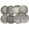Image 1 : Lot of 4 Potosi, Bolivia, bust 2 reales: 1800PP and 1808PJ under Charles IV; 1818PJ and 1825JL under