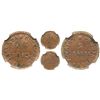 Image 1 : Popayan, Colombia, copper 2 reales, Ferdinand VII, 1813, encapsulated NGC MS 62 BN.