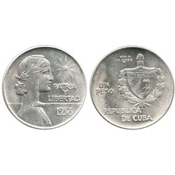 Cuba, "ABC" peso, 1938.
