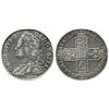 Image 1 : London, England, 1/2 crown, George II, 1746, with LIMA below bust as struck from silver captured fro