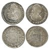 Image 1 : Lot of 2 Guatemala bust 1R of Charles IV: 1792M and 1797M.