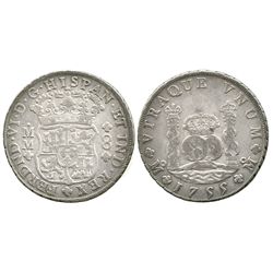 Mexico City, Mexico, pillar 8 reales, Ferdinand VI, 1755MM.