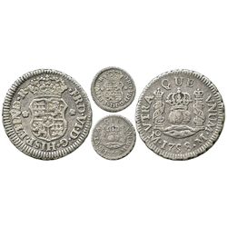 Mexico City, Mexico, pillar 1/2 real, Ferdinand VI, 1758M.