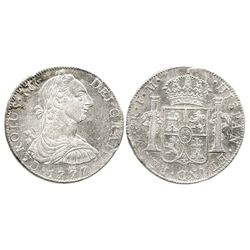 Mexico City, Mexico, bust 8 reales, Charles III, 1777FM.