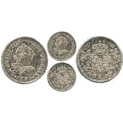 Mexico City, Mexico, bust 1/2 real, Charles III, 1776FM.