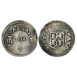 Sombrerete de Vargas, Mexico, 8 reales, 1812, rare.
