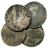 Image 1 : Lot of 4 Mexican War of Independence bust 8R, various dates and mints.