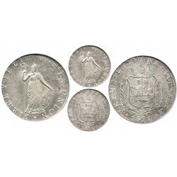 Cuzco, Peru, 8 reales, 1826G, encapsulated NGC MS 62, finest known specimen graded by NGC.
