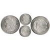 Image 1 : Ayacucho, Peru, 5 pesetas, 1882M-LM, ex-Millennia, encapsulated NGC MS 64, finest known specimen gra