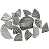 Image 1 : Lot of 14 "bits" cut from Spanish 1700s "pistareens" (and fractions) and circulated in colonial US.