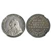 Image 1 : Valparaiso, Chile, silver 1/2 peso-sized medal, 1897, Queen Victoria diamond jubilee, ex-Tarapaca, e