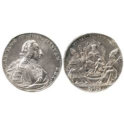 Seville, Spain, silver proclamation medal, Charles III, 1759.