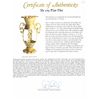 Image 2 : 1715 Fleet Ornate gold ampulla 245.6 grams, approx. 20K, pedigreed to the 2003 "Tampa sale," lot